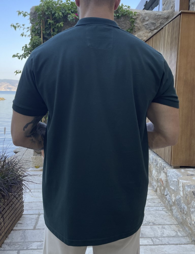 Everbest ανδρική κυπαρισσί πικέ Polo μπλούζα Plus Size 252829K φωτογραφία